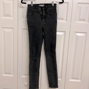 Madewell Black Skinny high rise Jeans